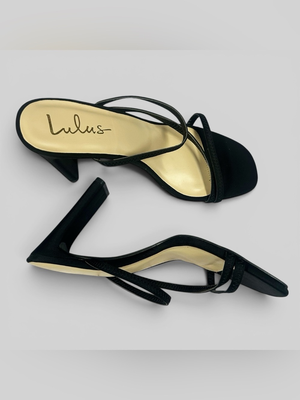 Lulus Ferrara Black Suede Strappy High Heel Sandals Size 10 | Minimalist Chic - Picture 5 of 10